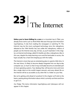 Chapter 23: the Internet