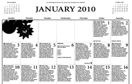 2010 Weather Trivia Calendar