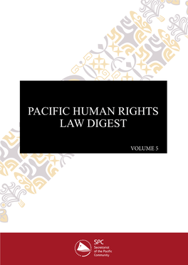 Pacific Human Rights Law Digest