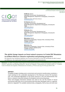 The Global Change Impacts on Forest Natural Resources In
