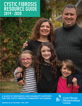 Cystic Fibrosis Resource Guide 2019 - 2020