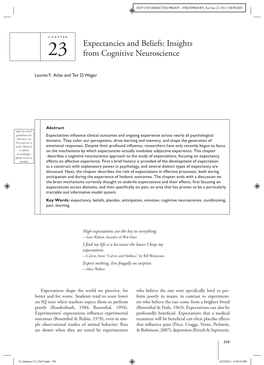 Insights from Cognitive Neuroscience