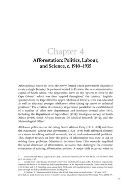 Chapter 4 Afforestation: Politics, Labour, and Science, C