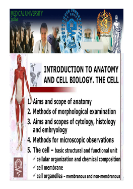 Introduction to Anatomy and Cell Biology