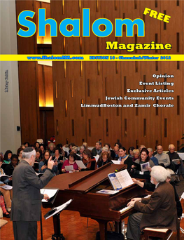 Shalom Magazine 1 2 Shalom Magazine - Chanukah/Winter 2012 Stephanie C