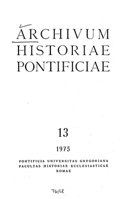 Archivum Historiae Pontificiae