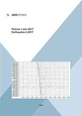 Potresi V Letu 2017 Earthquakes in 2017