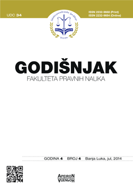 Godisnjak Fakulteta Pravnih Nauka Broj 4.Indd