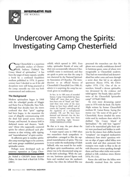 Investigating Camp Chesterfield