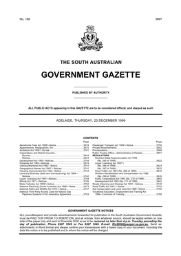 Government Gazette