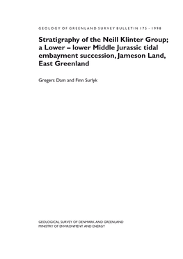 Geology of Greenland Survey Bulletin 1975, 1998,1-11