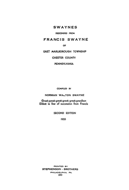 Sw Aynes Francis Swayne