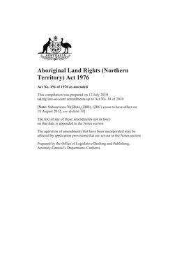 Australia Aboriginal Land Rights