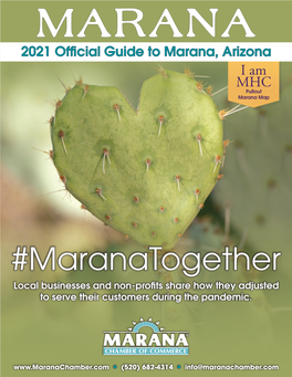Official Guide to Marana, Arizona I Am MHC Pullout Marana Map