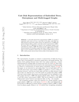 Recognition of Unit Disk Graphs for Caterpillars, Embedded Trees, and Outerplanar Graphs