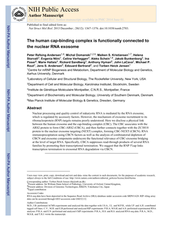 NIH Public Access Author Manuscript Nat Struct Mol Biol