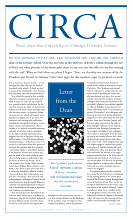 Letter from the Dean