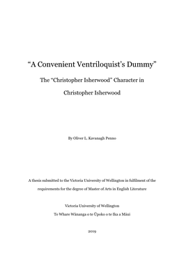 “A Convenient Ventriloquist's Dummy”