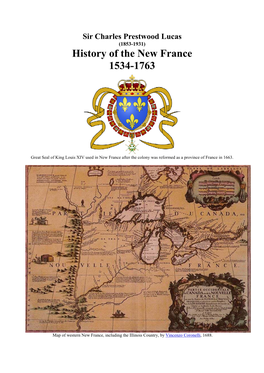 History of the New France 1534-1763