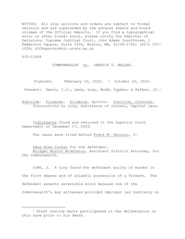 NOTICE: All Slip Opinions and Orders Are Subject to Formal Revision and Are Superseded by the Advance Sheets and Bound Volumes of the Official Reports