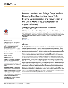 Preservation Obscures Pelagic Deep-Sea Fish