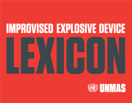 UNMAS IED Lexicon