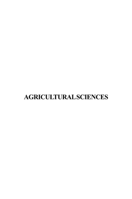 AGRICULTURAL SCIENCES 2 Trans