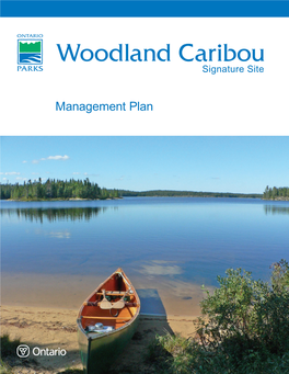 Woodland Caribou Final Ss Park Management Full Colour Cover.Indd