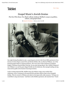 Gospel Music's Jewish Genius-Print