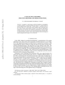 The Tale of Two Categories: Inductive Groupoids and Cross-Connections