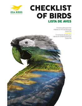 Checklist-Of-Birds-Osa-Costa-Rica Final.Pdf
