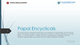 Papal Encyclicals