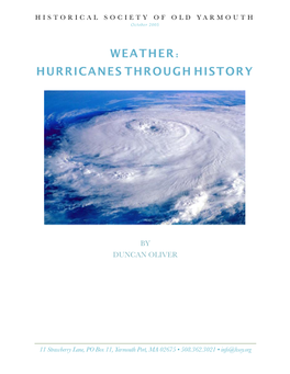 Weather: Hurricanes Through History