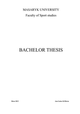 Bachelor Thesis