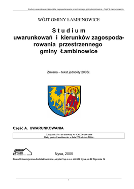 Wójt Gminy Łambinowice