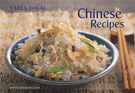 Chinese Recipes to Suit the Discerning Indian Palate