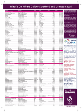 Events Info Urmston Combined Table Age UK Version