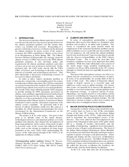 5.8 Extending Atmospheric Forecasts Beyond Weather: the History of Climate Prediction