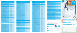 Hospital and Clinic List As of February 29, 2016 Hospital Clinic List 32