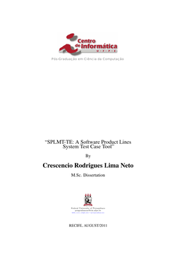 Crescencio Rodrigues Lima Neto M.Sc