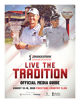 Official Media Guide August 12-16, 2020 Firestone Country Club