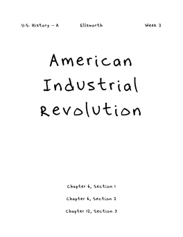 American Industrial Revolution