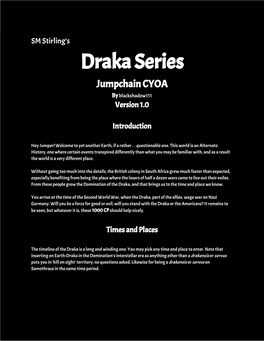 Draka Series Jumpchain CYOA by Blackshadow111 ​ Version 1.0