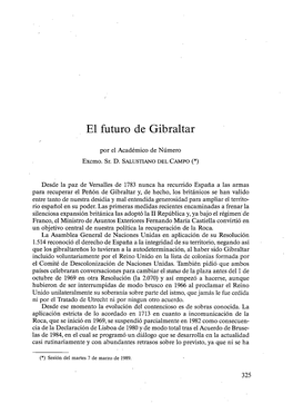 El Futuro De Gibraltar