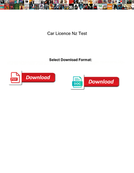 Car Licence Nz Test