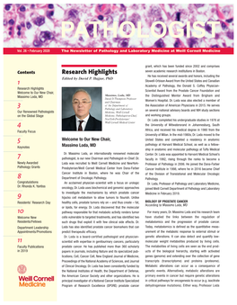 Pathologists Medicine, Weill Cornell on the Global Stage Medicine; Pathologist-In-Chief, and Working Groups