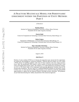 Arxiv:2108.02336V1 [Cs.CE] 5 Aug 2021 Approximation to Capture the True Material Response with High Accuracy Efﬁciently