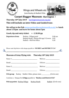 Carpet Bagger Museum– Harrington !