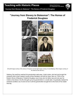 Journey from Slavery to Statesman: the Homes of Frederick Douglass