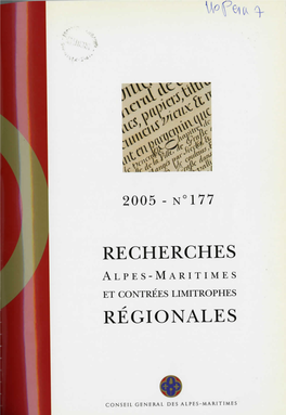 Recherches Régionales, 2001, 159, Pp